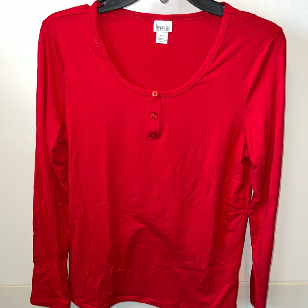 Red sleepwear shirt